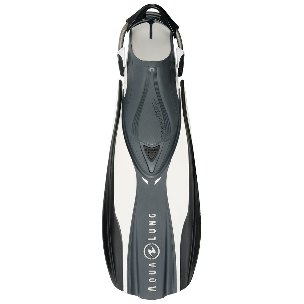 Used Aqua Lung Shot FX Spring Strap Diving Fins, White, Size - Large ...