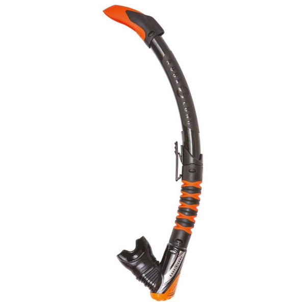 Used Aqua Lung Zephyr Flex Scuba Snorkel - Black/Orange - DIPNDIVE