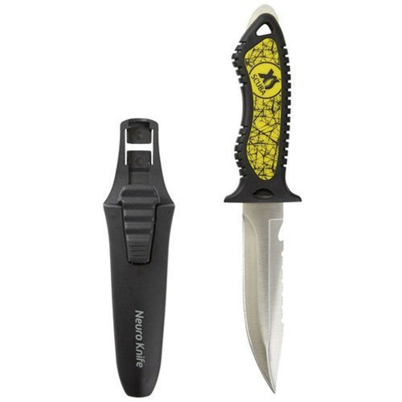 XS Scuba Neuro 304 Stainless Steel Clip Point Dive Knife - DIPNDIVE