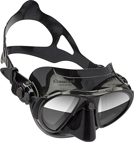 Open Box Cressi NANO Expert Adult Compact Mask for Freediving & Scuba Diving, Black - DIPNDIVE