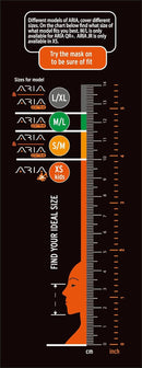 Open Box Ocean Reef Aria Classic Full Face Snorkel Mask, Black, Size: Large / Extra Large - DIPNDIVE