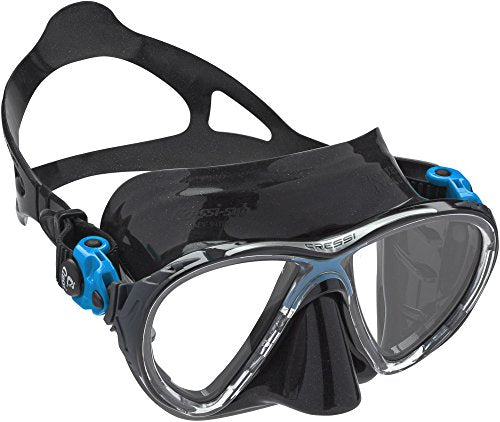 Open Box Cressi Big Eyes Evolution Adult Size Scuba Mask - Blue / Black - DIPNDIVE