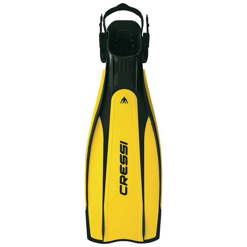 Used Cressi Pro Light Open Heel Scuba Dive Fins - Yellow, Size: Medium/Large - DIPNDIVE