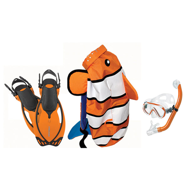 Used Mares Kids Sea Pals Character Set - Clownfish, Size: Small /9-13 - DIPNDIVE