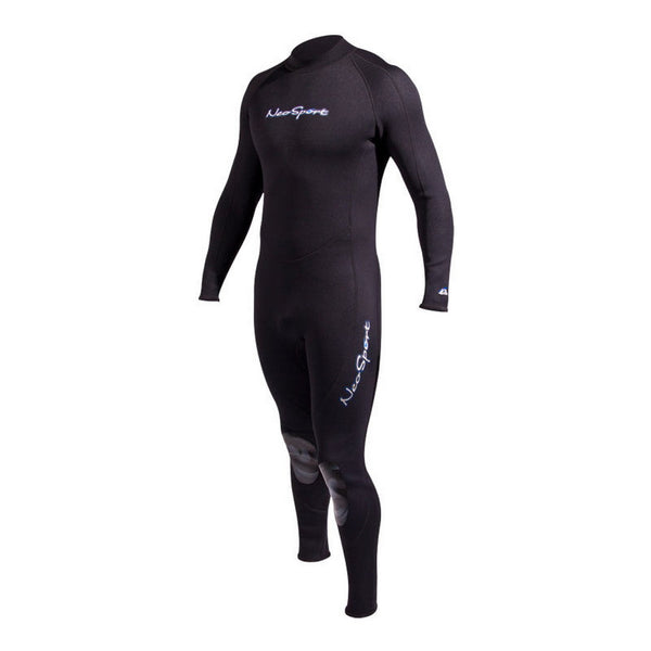 Open Box NeoSport 5mm Men’s Neoprene Backzip Jumpsuits-Black-Small - DIPNDIVE