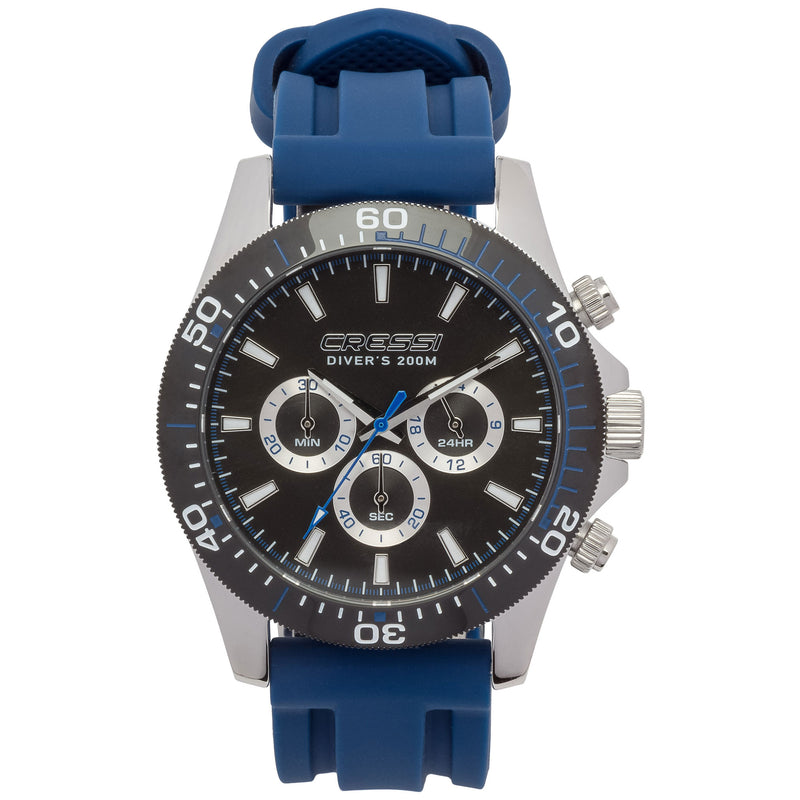 Cressi Nereus Watch - Black/Blue (Open box) - DIPNDIVE