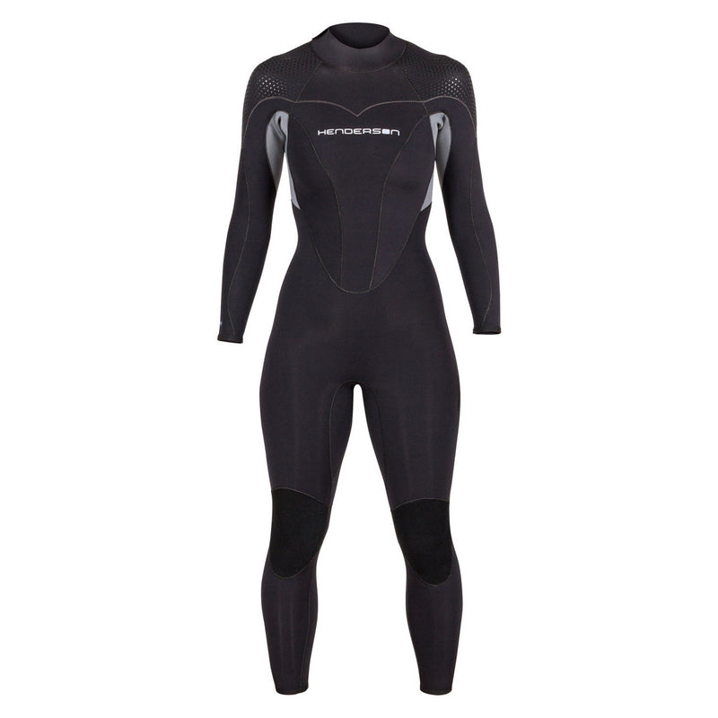 Open Box Henderson 5mm Women's Thermoprene Pro Back Zip Wetsuit, Black / Black, Size: 10 - DIPNDIVE