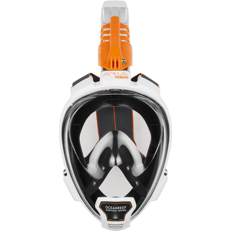 Open Box Ocean Reef ARIA QR+ Full Face Snorkeling Mask, White, Size: Small/Medium - DIPNDIVE
