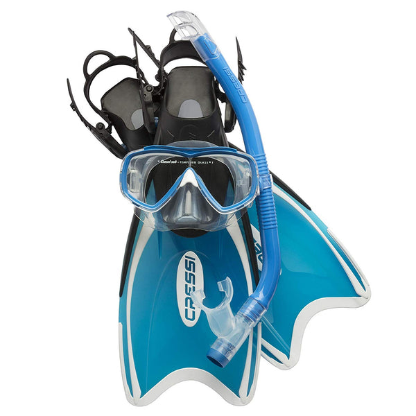 Open Box Cressi Mini Palau Set - Aquamarine, Size: 32/35 - DIPNDIVE