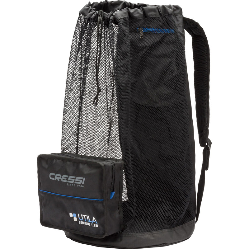 Open Box Cressi Utila Foldable Mesh Backpack-Black - DIPNDIVE