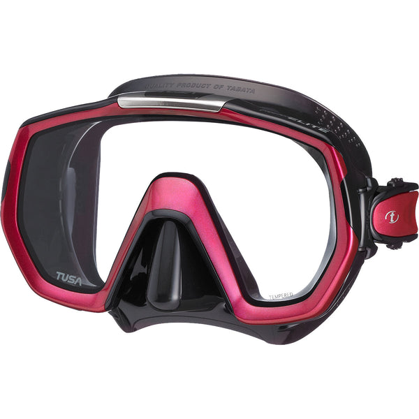Open Box Tusa M-1003 Freedom Elite Dive Mask - Rose Pink/Black Silicone - DIPNDIVE