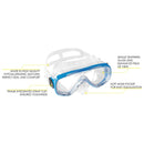 Open Box Cressi Palau Laf Set - Blue, Size: Small/Medium - DIPNDIVE