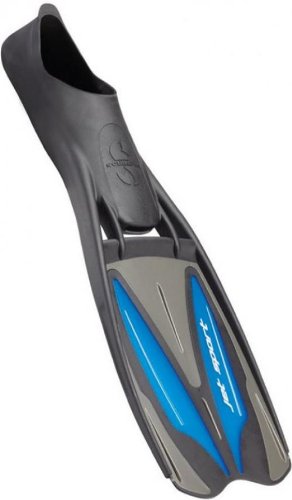 Open Box ScubaPro Jet Sport Full Foot Fins for Scuba Diving and Snorkelers-Size Small Blue - DIPNDIVE