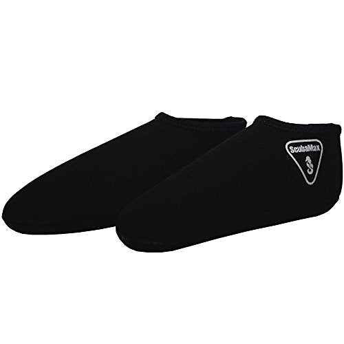 Open Box 3mm Scuba Diving Low Cut Neoprene Sock (SM/BK) - DIPNDIVE