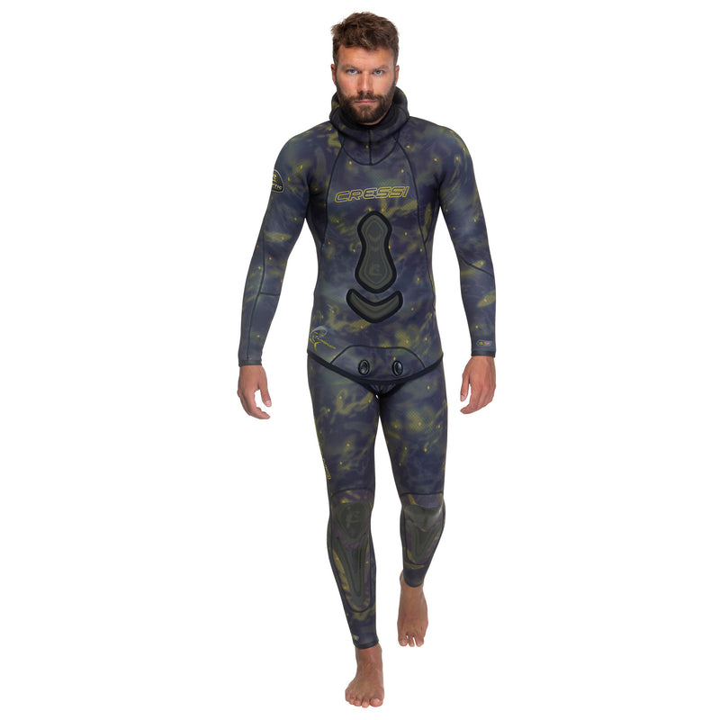 Open Box Cressi 5mm Mans 2-piece Freediving Wetsuit - Camou - Large/4 - DIPNDIVE