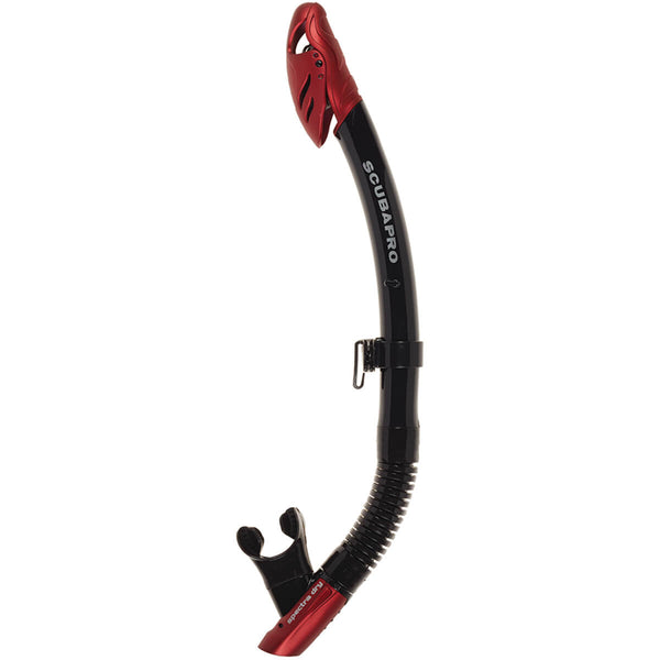 Used ScubaPro Spectra Dry Snorkel - Black/Red - DIPNDIVE