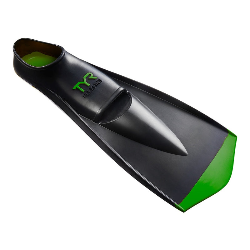 Used TYR Flex Fins 2.0 - Green, Size: XSmall (Men’s Shoe 3-5 , Women’s 4.5-6.5) - DIPNDIVE