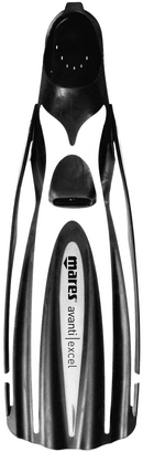 Used Mares Avanti Excel Scuba Fins - White - 42-43 - 8-9 Mens - DIPNDIVE