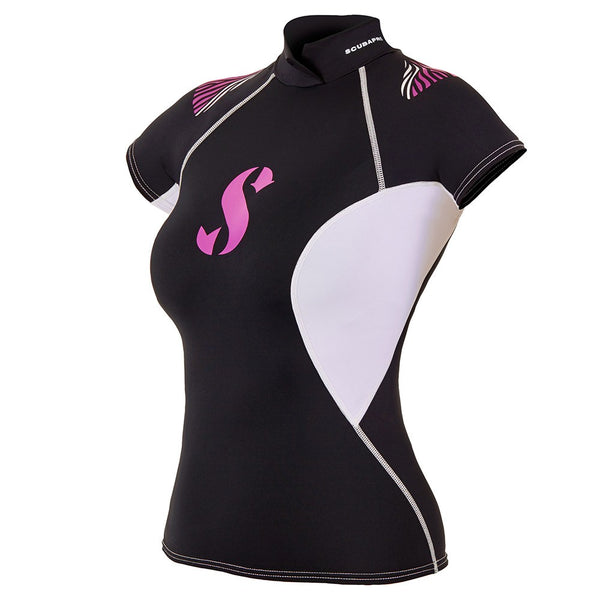 ScubaPro Womens Hybrid Short Sleeve Rash Guard - DIPNDIVE