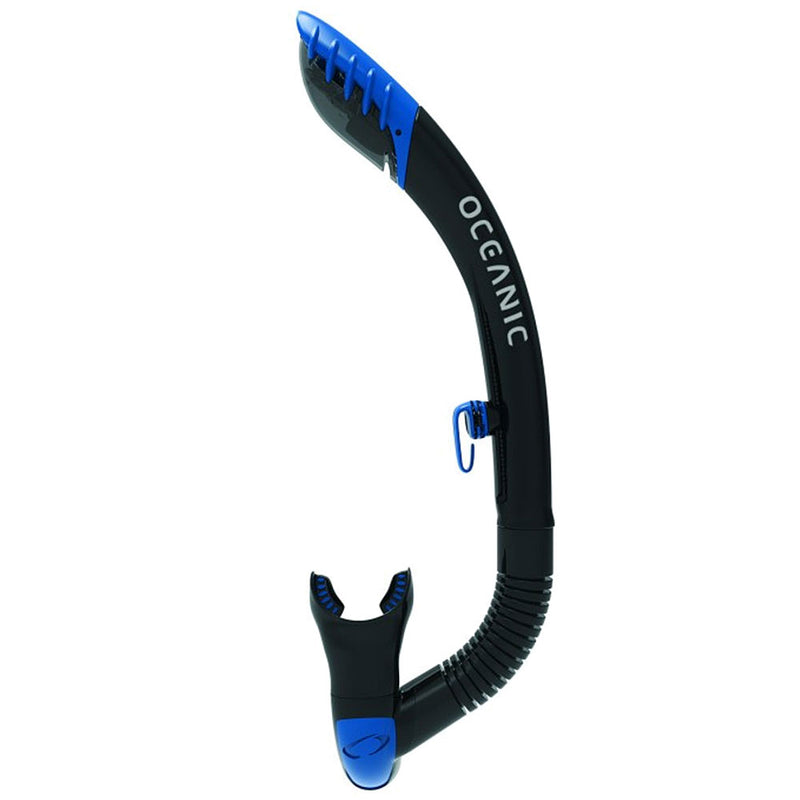 Used Oceanic Ultra Dry 2 Diving Snorkel - Black / Blue - DIPNDIVE