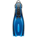 Used Cressi Reaction EBS Open Heel Dive Fins - Blue / Azure, Size: Small/Medium - DIPNDIVE