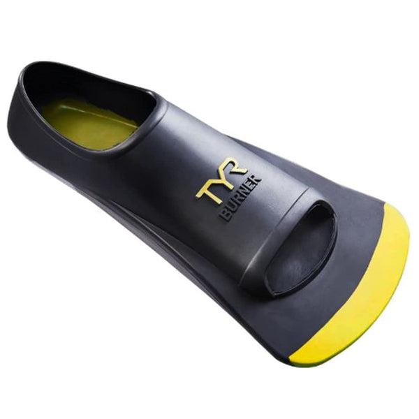 Used TYR Burner 2.0 Swim Fins - Yellow - Small (Men’s Shoe 5-7 , Women’s 6.5-8.5) - DIPNDIVE