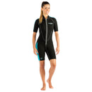Used Cressi 2mm Ladies Lido Short Front Zip Wetsuit, Size: Small - DIPNDIVE