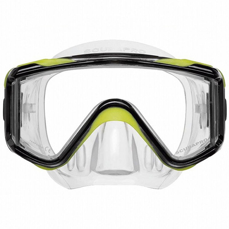 Used ScubaPro Crystal VU Plus Mask - Yellow / Grey - DIPNDIVE