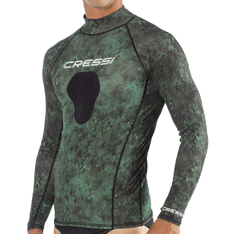 Open Box Cressi Hunter Rash Guard-Green-XLG - DIPNDIVE