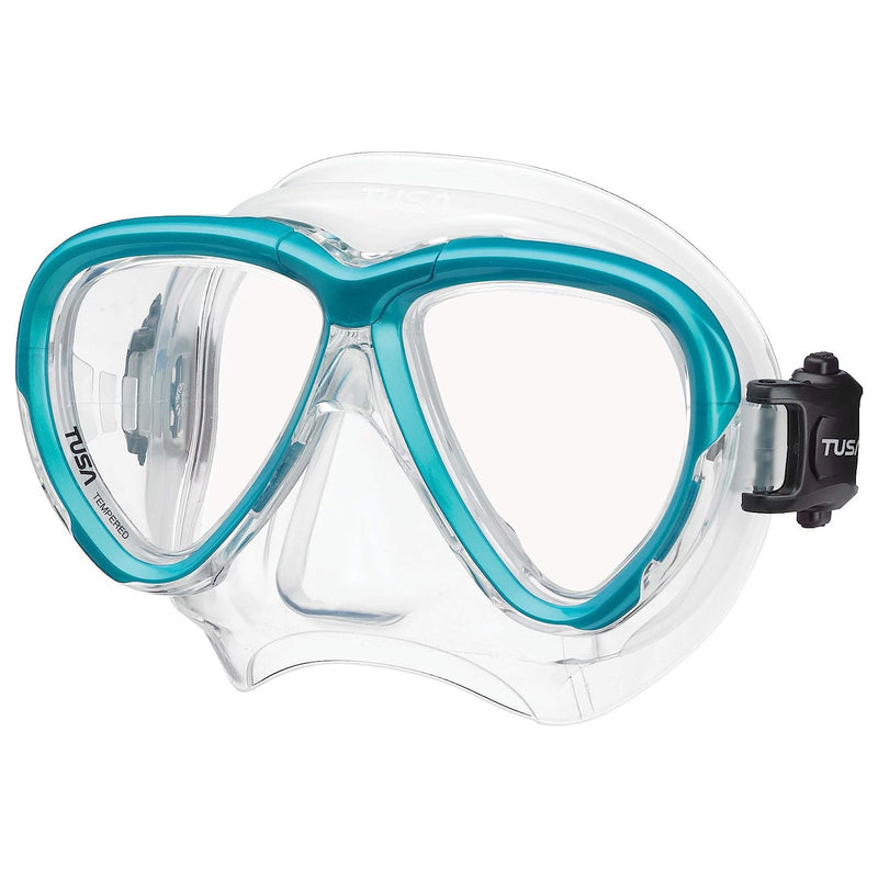 Open Box Tusa Intega Scuba Diving Mask - Ocean Green - DIPNDIVE