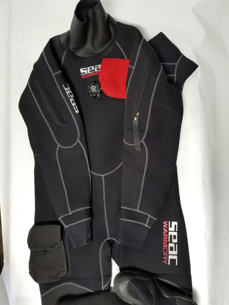 Seac Men's 4mm Warmdry Neoprene Dry Suit - 3X-Large Plus (Open box) - DIPNDIVE