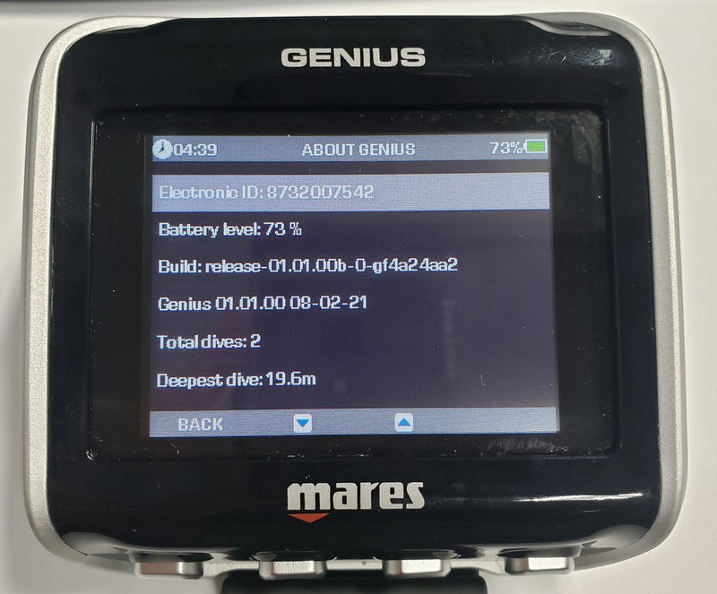 USED Mares Genius Scuba Dive Computer - DIPNDIVE