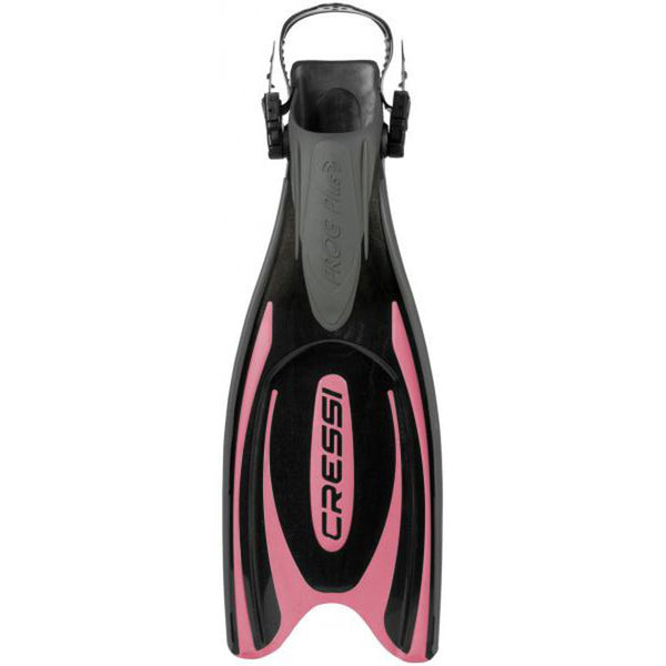 Used Cressi Frog Plus Open Heel Fins - Pink-Small / Medium - DIPNDIVE