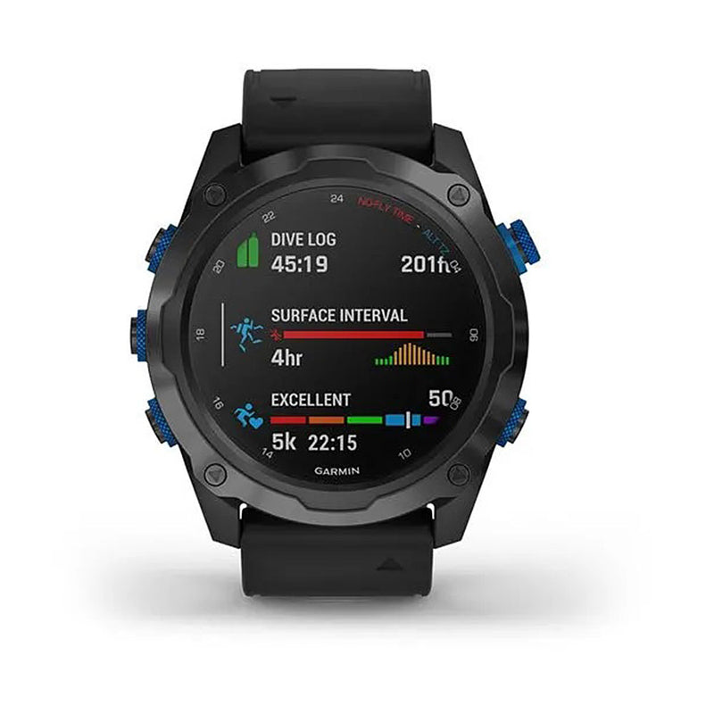 Garmin Descent Mk2i Dive Computer Smartwatch Titanium Carbon Gray DLC with Black Band - DIPNDIVE