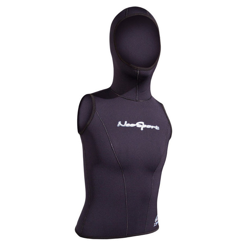 Open Box NeoSport 5/3mm Womens Hooded Dive Vest - Black - 10 - DIPNDIVE