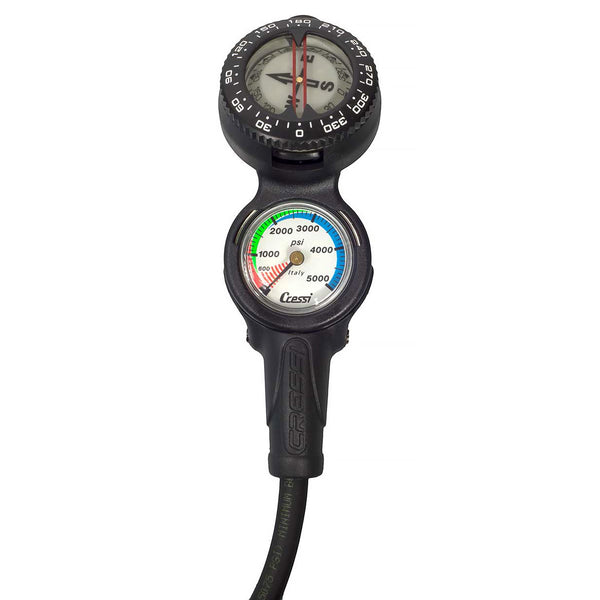 Cressi Console CP2 - Pressure Gauge and Compass for Scuba Diving - DIPNDIVE