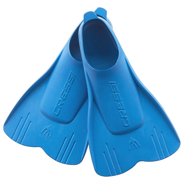 Used Cressi Kids Mini Light Floating Swim Fins - Blue, Size - 8/11 Kid | 25/28 - DIPNDIVE