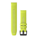 Open Box Garmin QuickFit Band - Amp Yellow Silicone Striped, 22mm - DIPNDIVE