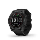 Garmin Fenix 7X Sapphire Solar Black DLC Titanium with Black Band - DIPNDIVE