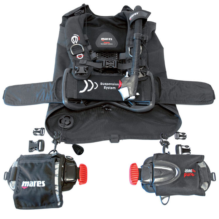 Mares Hybrid Pure With MRS Plus Buoyancy Compensator - DIPNDIVE