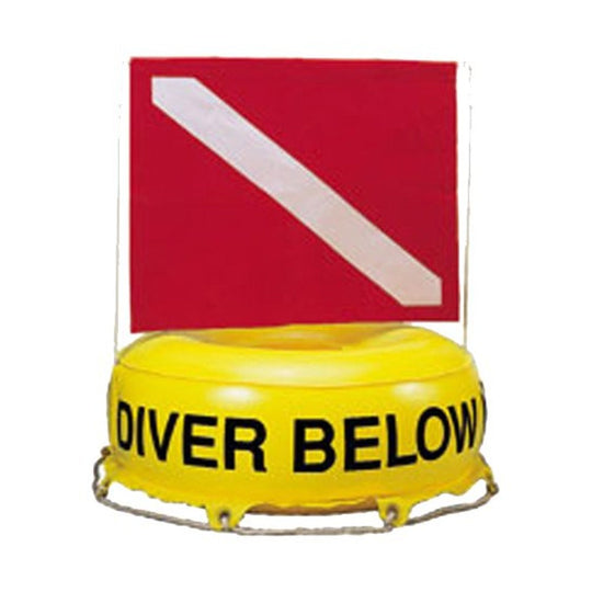 Trident Inflatable Diver below With Standard Dive Flag - DIPNDIVE