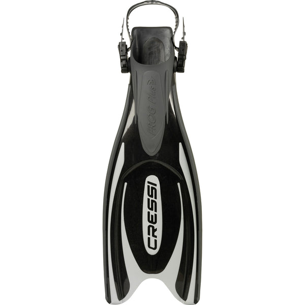 Used Cressi Frog Plus Open Heel Fins - Black-Large / XLarge / US M:11-12 / W:12-13 - DIPNDIVE