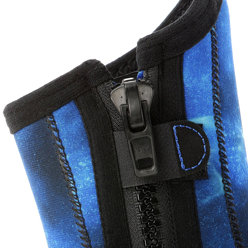 Open Box Aqua Lung Mens 5mm Superzip Boots - Galaxy Blue - 7 - DIPNDIVE
