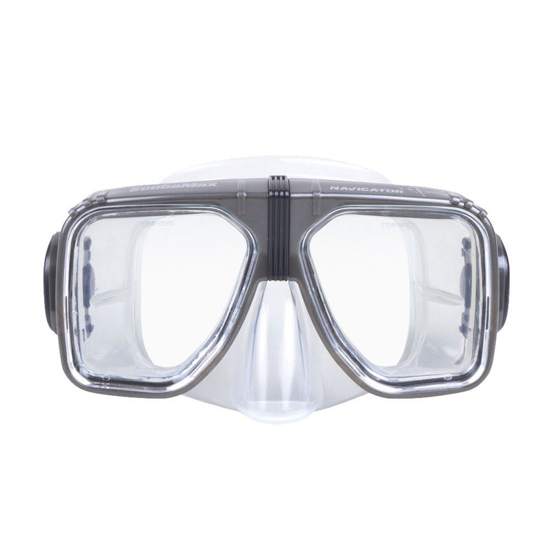 Scuba Max Navigator Two Window Mask (Silver)