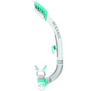 Open Box Oceanic Ultra Dry 2 Diving Snorkel - White / Sea Blue - DIPNDIVE