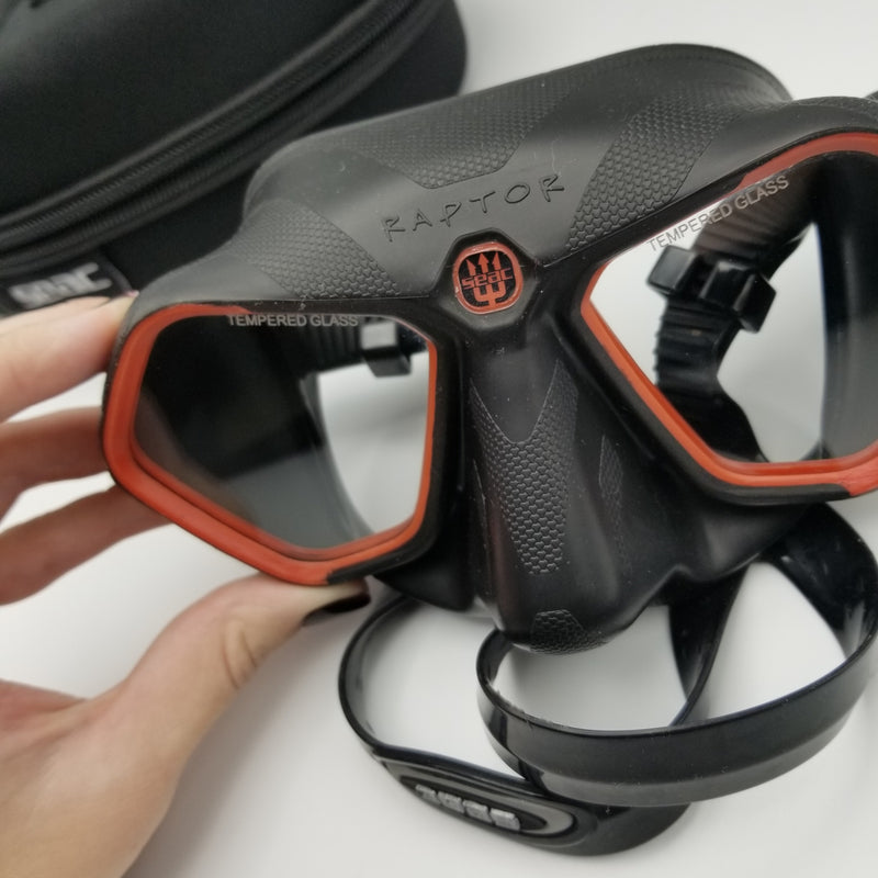 Seac Raptor Used Seac Raptor Dive Mask - Black/Red | DIPNDIVE