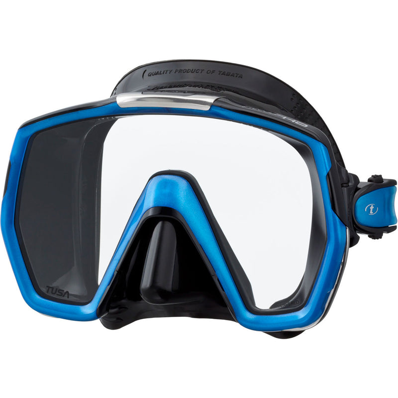 Used Tusa M-1001 Freedom HD Mask - Black / Fishtail Blue - DIPNDIVE