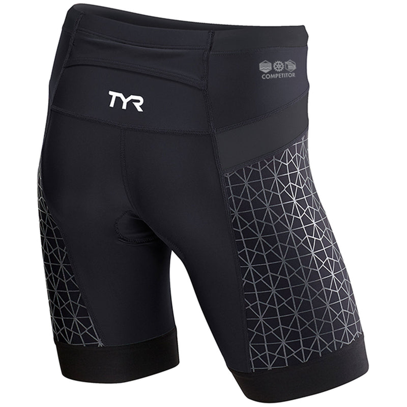 Used TYR Men's 9"" Competitor Tri Short-Black / Black-Medium - DIPNDIVE