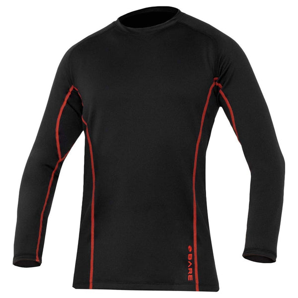 Open Box Bare Mens Ultrawarmth Base Layer Top-Black-Medium Large - DIPNDIVE