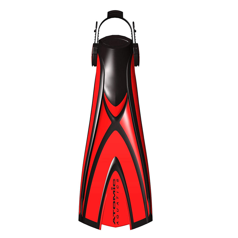 Open Box Atomic Aquatics X1 Blade Open Heel Dive Fins - Red, Size SM US Men's:5.5, EU:37-38 - DIPNDIVE